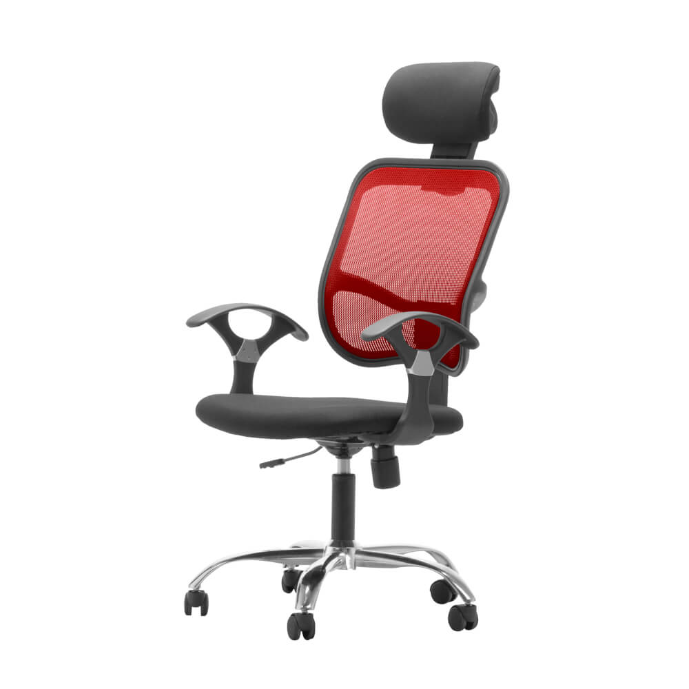 เก้าอี้สำนักงาน MONO FURNITURE รุ่น JO02/MS สีแดง_1