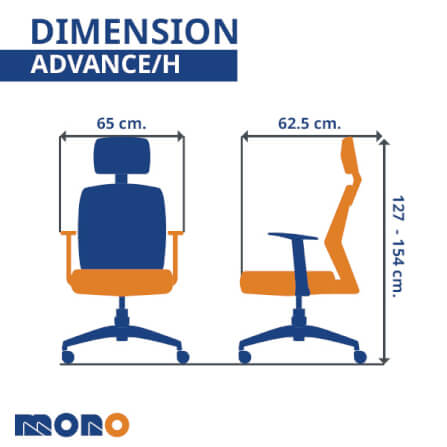 เก้าอี้ทำงานเพื่อสุขภาพ MONO FURNITURE รุ่น ADVANCE/H สีดำ_2