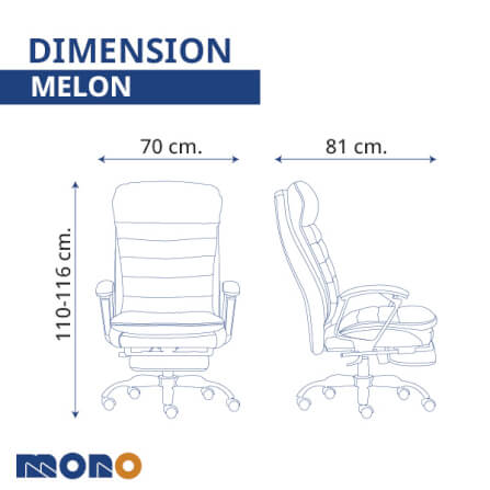 เก้าอี้ผู้บริหาร MONO FURNITURE รุ่น MELON สีดำ_2