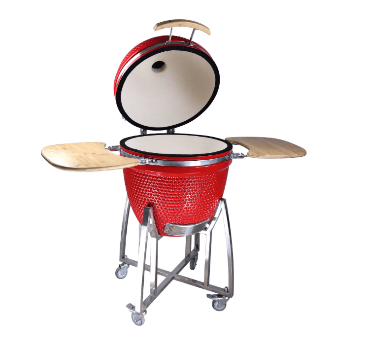 เตาถ่านบาร์บีคิว KINGBE KAMADO 18 นิ้ว สีแดง