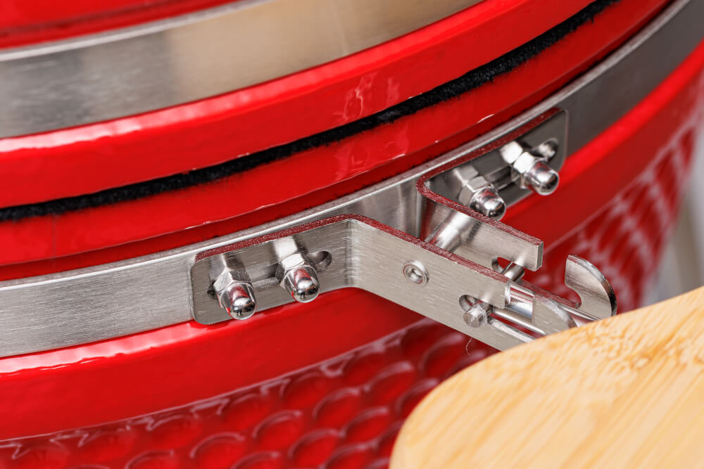 เตาถ่านบาร์บีคิว KINGBE KAMADO 23.5 นิ้ว สีแดง_4