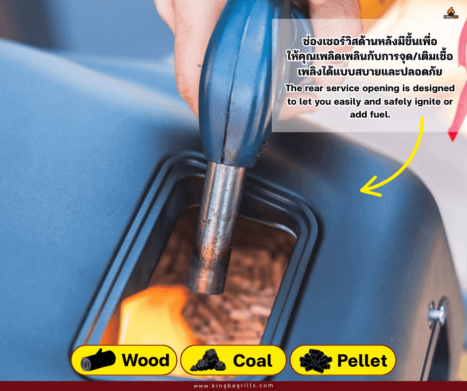 เตาอบพิซซ่า 2 เชื้อเพลิง KINGBE รุ่น MILANO DUAL PRO M14 (สำหรับพิซซ่าขนาด 14นิ้ว)