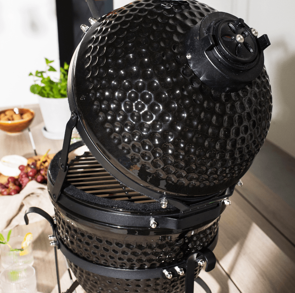 เตาถ่านบาร์บีคิว KINGBE KAMADO 13 นิ้ว สีดำ_6