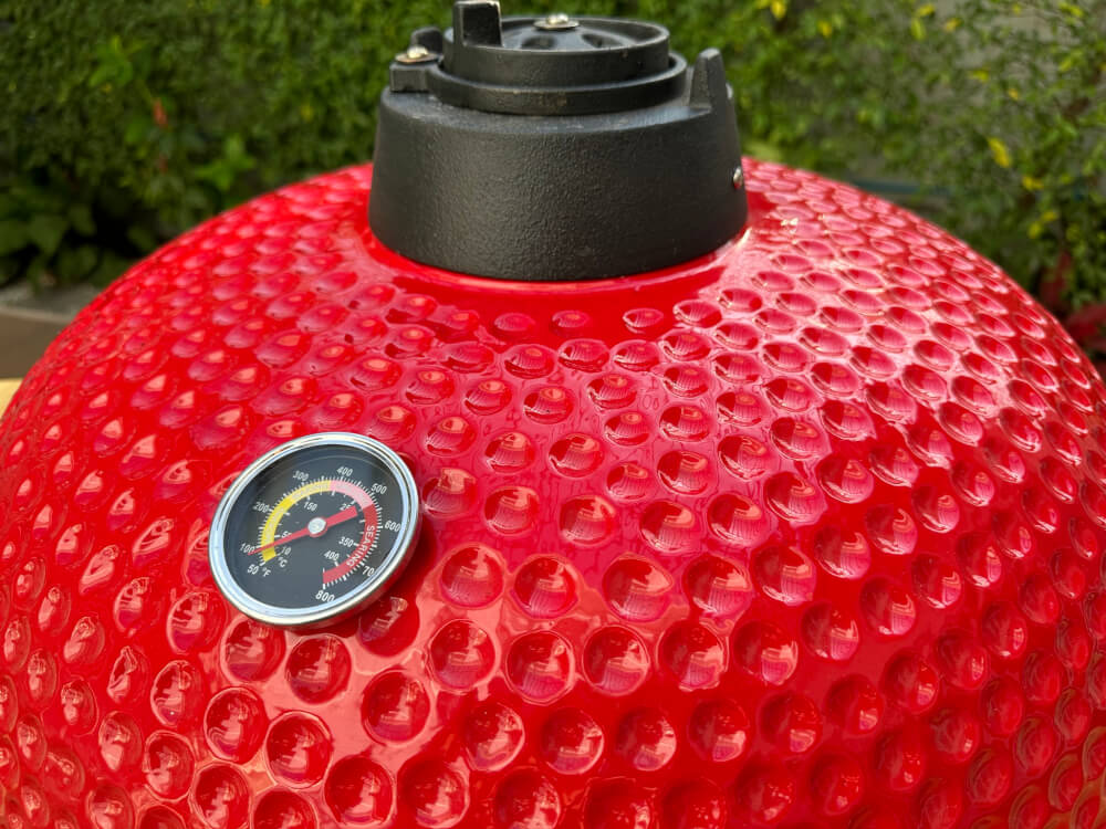 เตาถ่านบาร์บีคิว KINGBE KAMADO 23.5 นิ้ว สีแดง_7