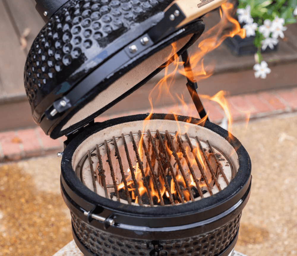 เตาถ่านบาร์บีคิว KINGBE KAMADO 13 นิ้ว สีดำ_8