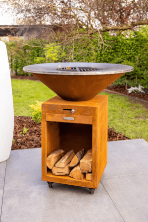 เตาผิงกลางแจ้ง KINGBE BRASERO 100 CM. (CORTEN STYLE)_1