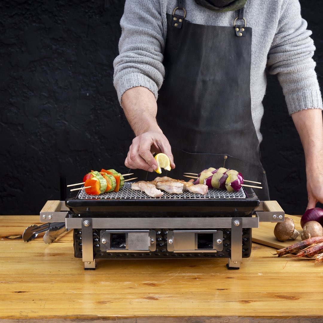 เตาถ่านบาร์บีคิว KINGBE YAKITORI CERAMIC 39ซม._1