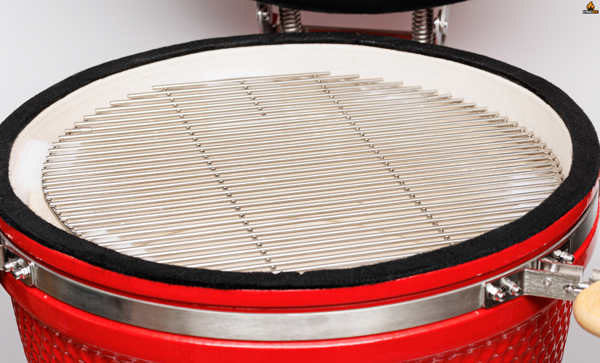 เตาถ่านบาร์บีคิว KINGBE KAMADO 18 นิ้ว สีแดง_6