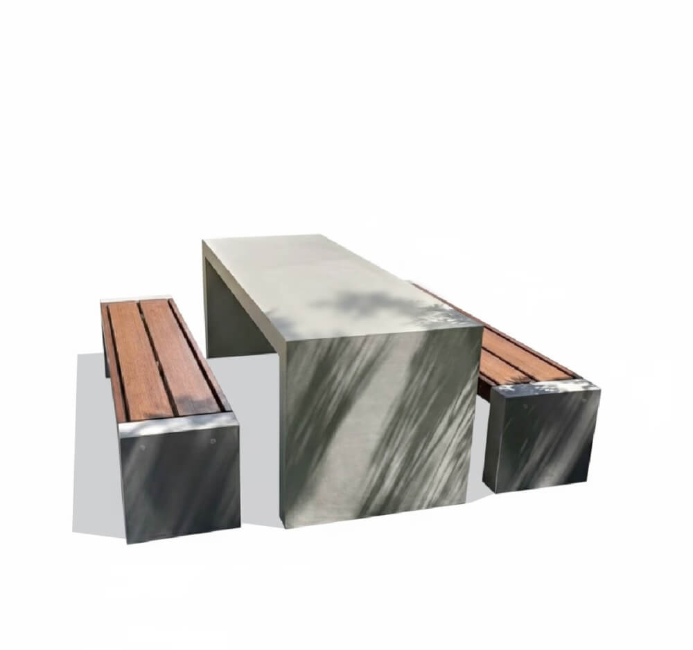 ชุดโต๊ะสนาม 6 ที่นั่ง CONCREATIONSTUDIO รุ่น TLFSLK-180-OAK ไม้เทียมสีโอ๊คเข้ม_0