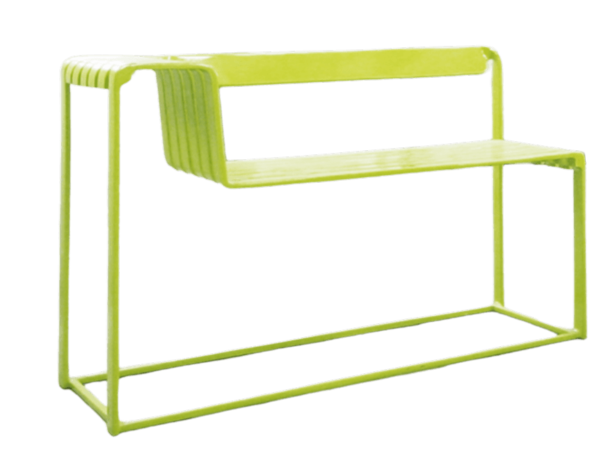 ม้านั่งสนาม INGFAH PATIO & OUTDOOR FURNITURE รุ่น GARDEN COLLECTION แขนขวา - สีเขียว_0