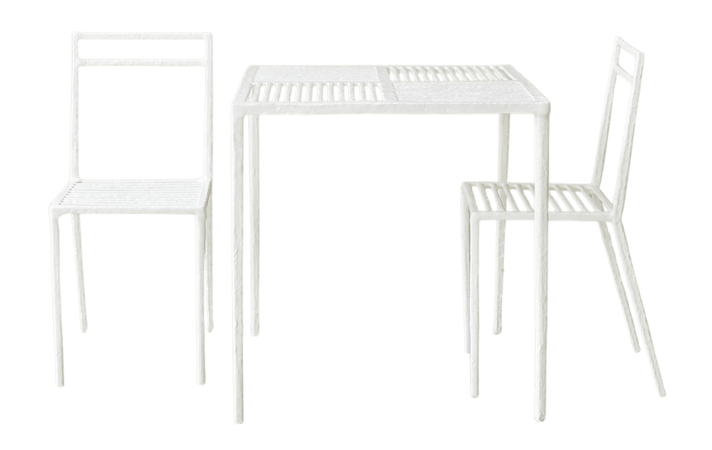 ชุดสนาม 2 ที่นั่ง INGFAH PATIO & OUTDOOR FURNITURE รุ่น POTTER COLLECTION สีขาวงาช้าง