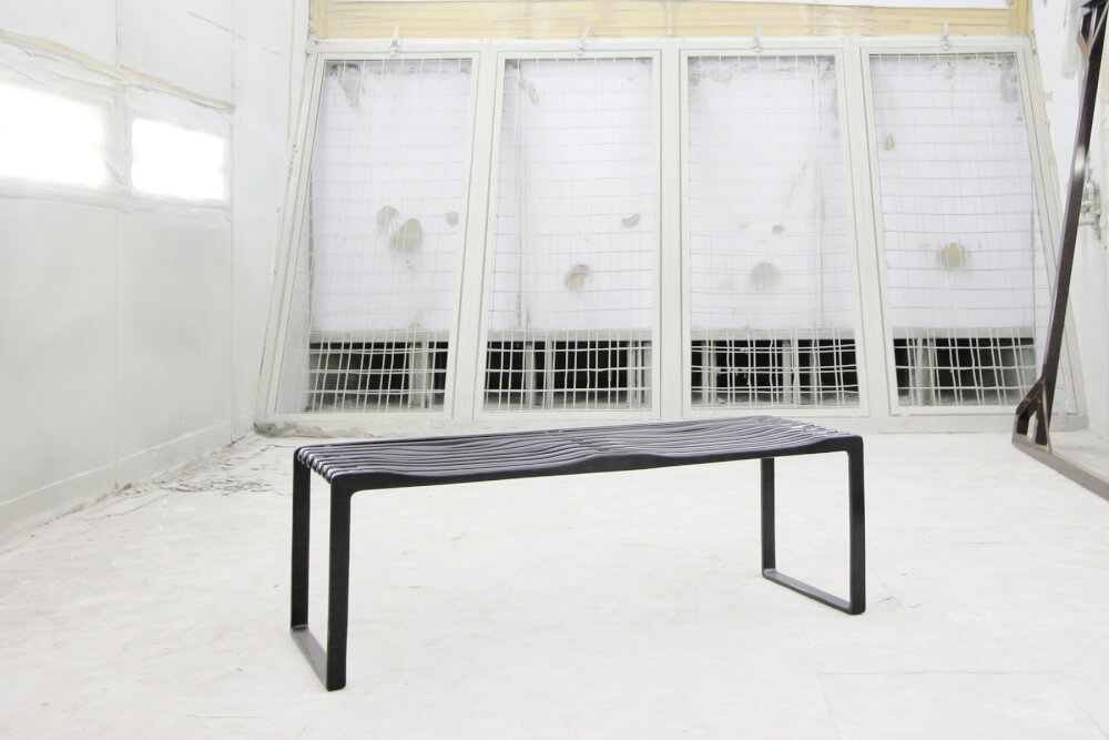 ม้านั่งกลางแจ้ง INGFAH PATIO & OUTDOOR FURNITURE รุ่น MUSEUM COLLECTION แบบ 2 ที่นั่ง สีดำ_1