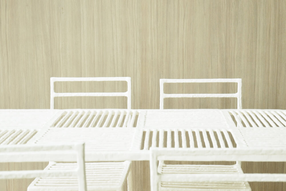 ชุดสนาม 6 ที่นั่ง INGFAH PATIO & OUTDOOR FURNITURE รุ่น POTTER COLLECTION สีขาวงาช้าง