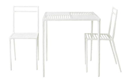 ชุดสนาม 2 ที่นั่ง INGFAH PATIO & OUTDOOR FURNITURE รุ่น POTTER COLLECTION สีขาวงาช้าง_0