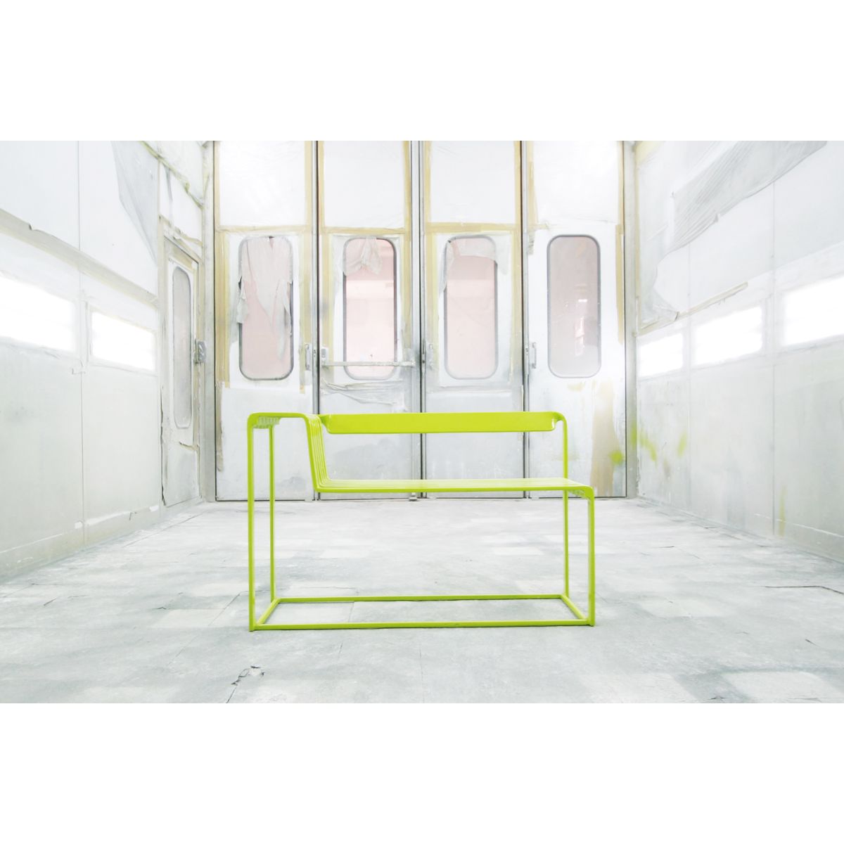 ม้านั่งสนาม INGFAH PATIO & OUTDOOR FURNITURE รุ่น GARDEN COLLECTION แขนขวา - สีเขียว_3