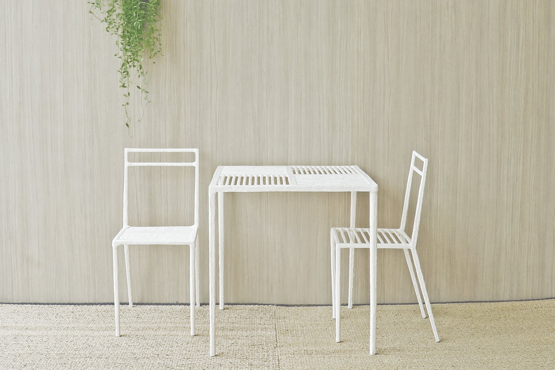 ชุดสนาม 2 ที่นั่ง INGFAH PATIO & OUTDOOR FURNITURE รุ่น POTTER COLLECTION สีขาวงาช้าง_2