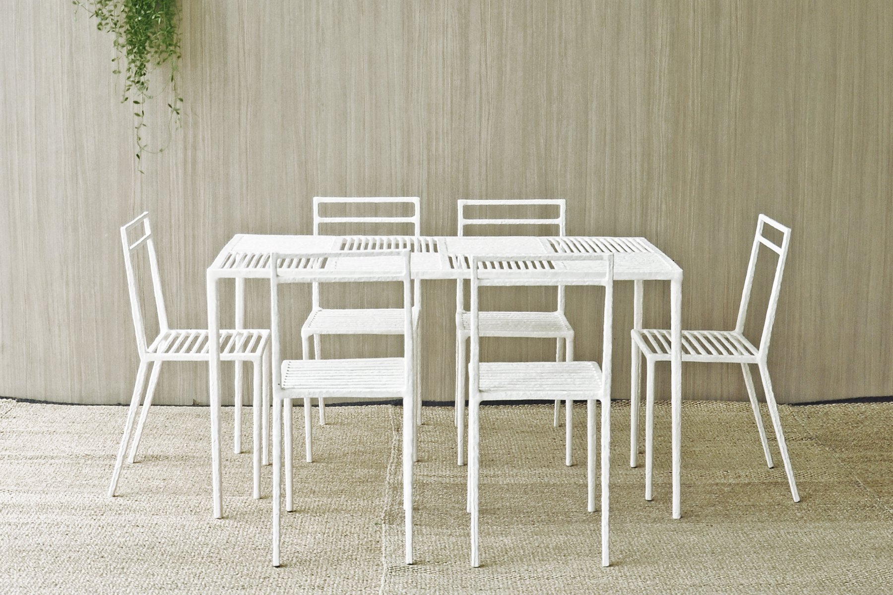 ชุดสนาม 6 ที่นั่ง INGFAH PATIO & OUTDOOR FURNITURE รุ่น POTTER COLLECTION สีขาวงาช้าง_4