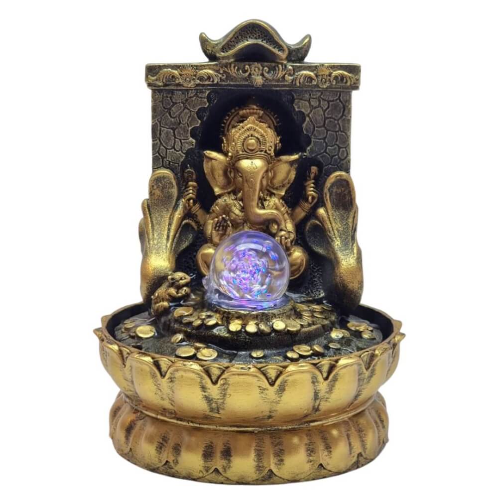 น้ำพุตั้งโต๊ะ EAKGIFT รุ่น16097 น้ำพุพระพิฆเนศเสริมฮวงจุ้ย