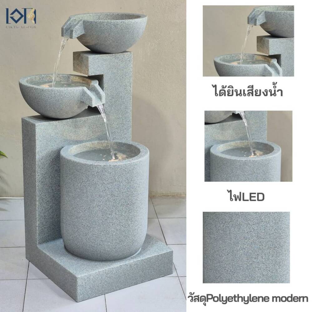 น้ำพุตั้งพื้นเสริมฮวงจุ้ย EAKGIFT รุ่น GRANILITENZ16268JA_2