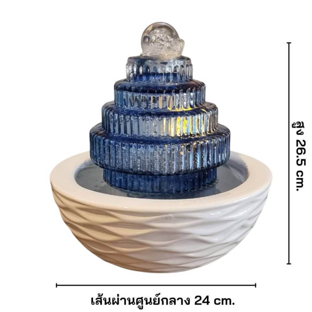 น้ำพุตั้งโต๊ะเสริมฮวงจุ้ย EAKGIFT รุ่น99102B สไตล์โมเดิร์นทันสมัยสวยหรู