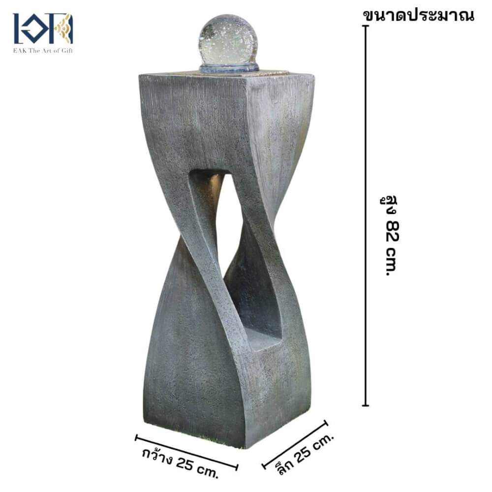 น้ำพุตั้งพื้นเสริมฮวงจุ้ย EAKGIFT รุ่น3063 สไตล์คลาสสิก