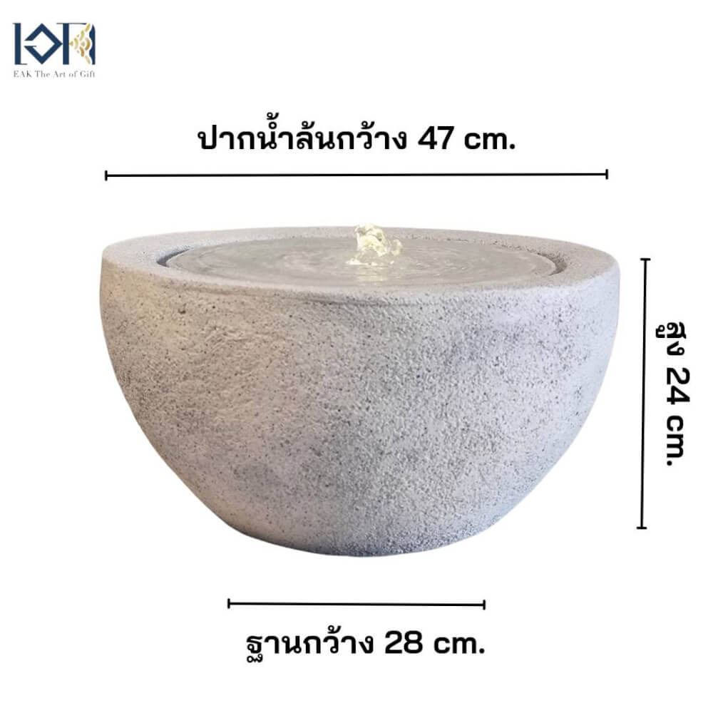 น้ำพุล้นตั้งพื้น EAKGIFT รุ่น2208W สไตล์โมเดิร์นทันสมัยเสริมฮวงจุ้ย