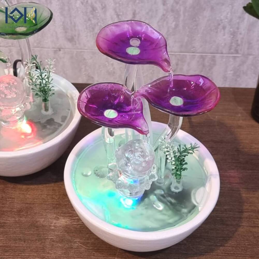 น้ำพุตั้งโต๊ะเสริมฮวงจุ้ย EAKGIFT รุ่น99031P สไตล์โมเดิร์นทันสมัยงานสวยเรียบหรู