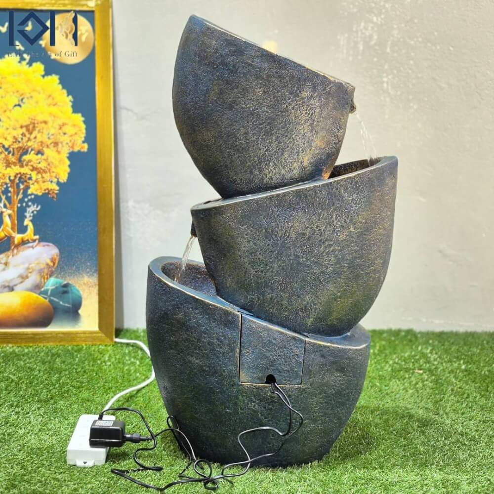 น้ำพุตั้งพื้น EAKGIFT รุ่นFF3002 สไตล์คลาสสิกความหมายดีเสริมฮวงจุ้ย