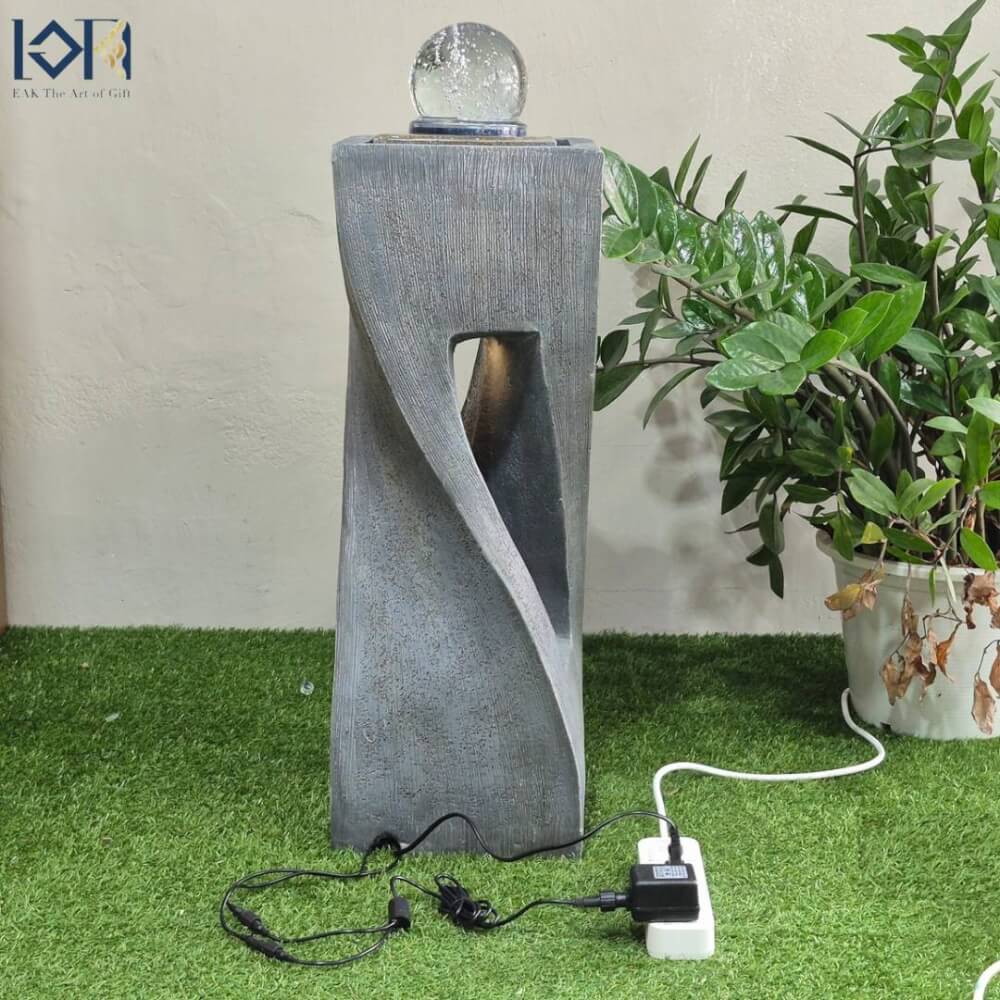 น้ำพุตั้งพื้นเสริมฮวงจุ้ย EAKGIFT รุ่น3063 สไตล์คลาสสิก