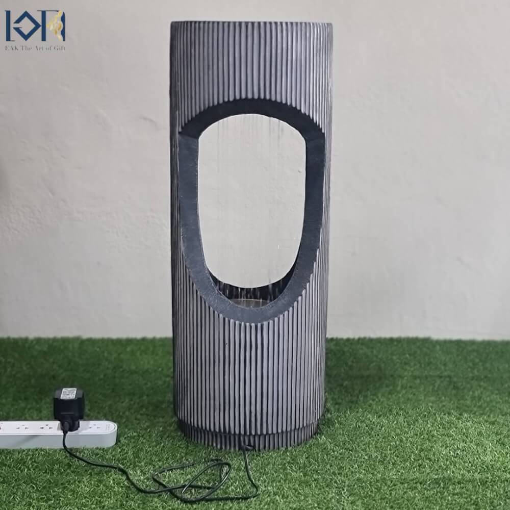 น้ำพุตั้งพื้น EAKGIFT รุ่นMZ16088GA สไตล์คลาสสิกตกแต่งบ้านเสริมฮวงจุ้ย