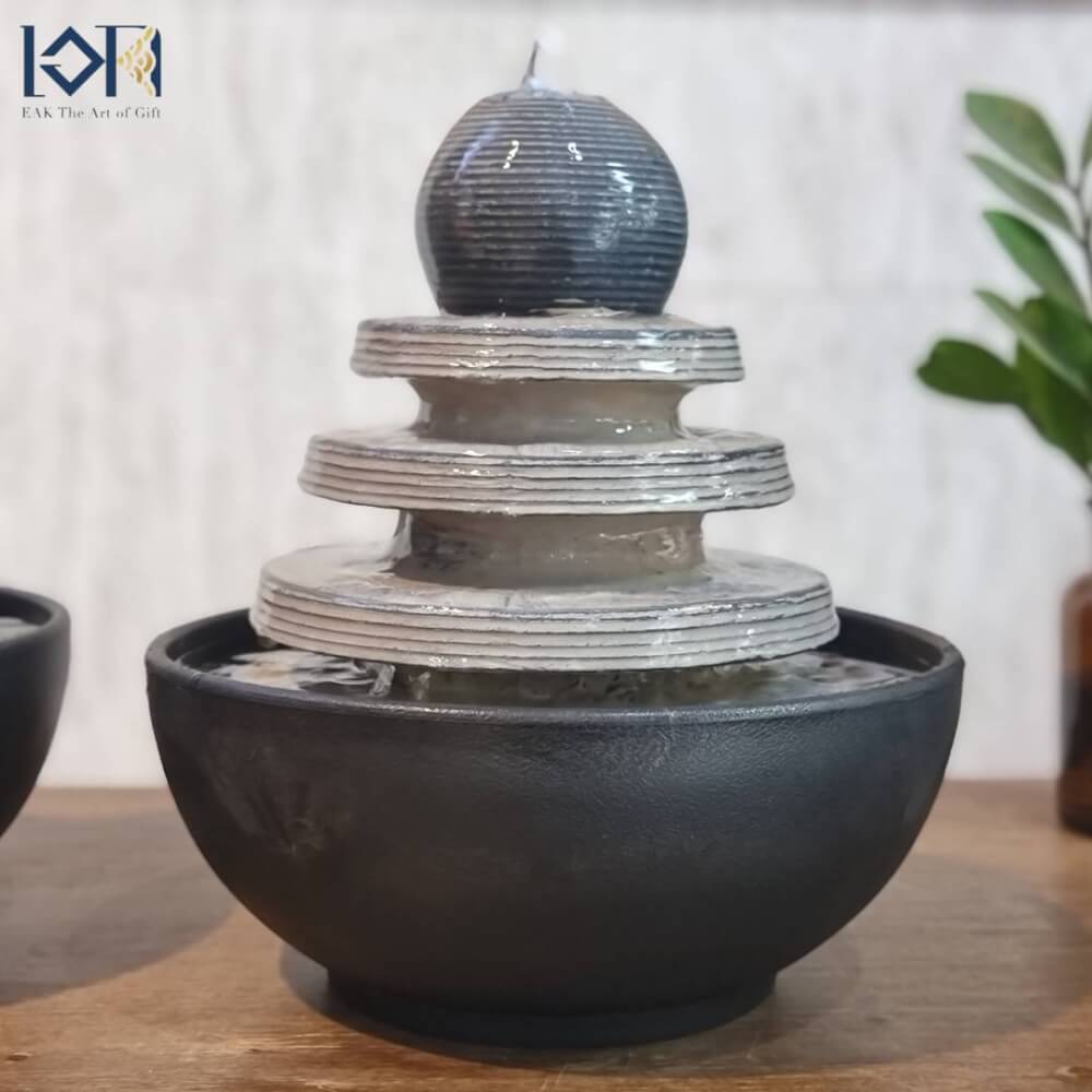 น้ำล้นตั้งโต๊ะ EAKGIFT รุ่น190245 สไตล์ทันสมัยเสริมฮวงจุ้ย