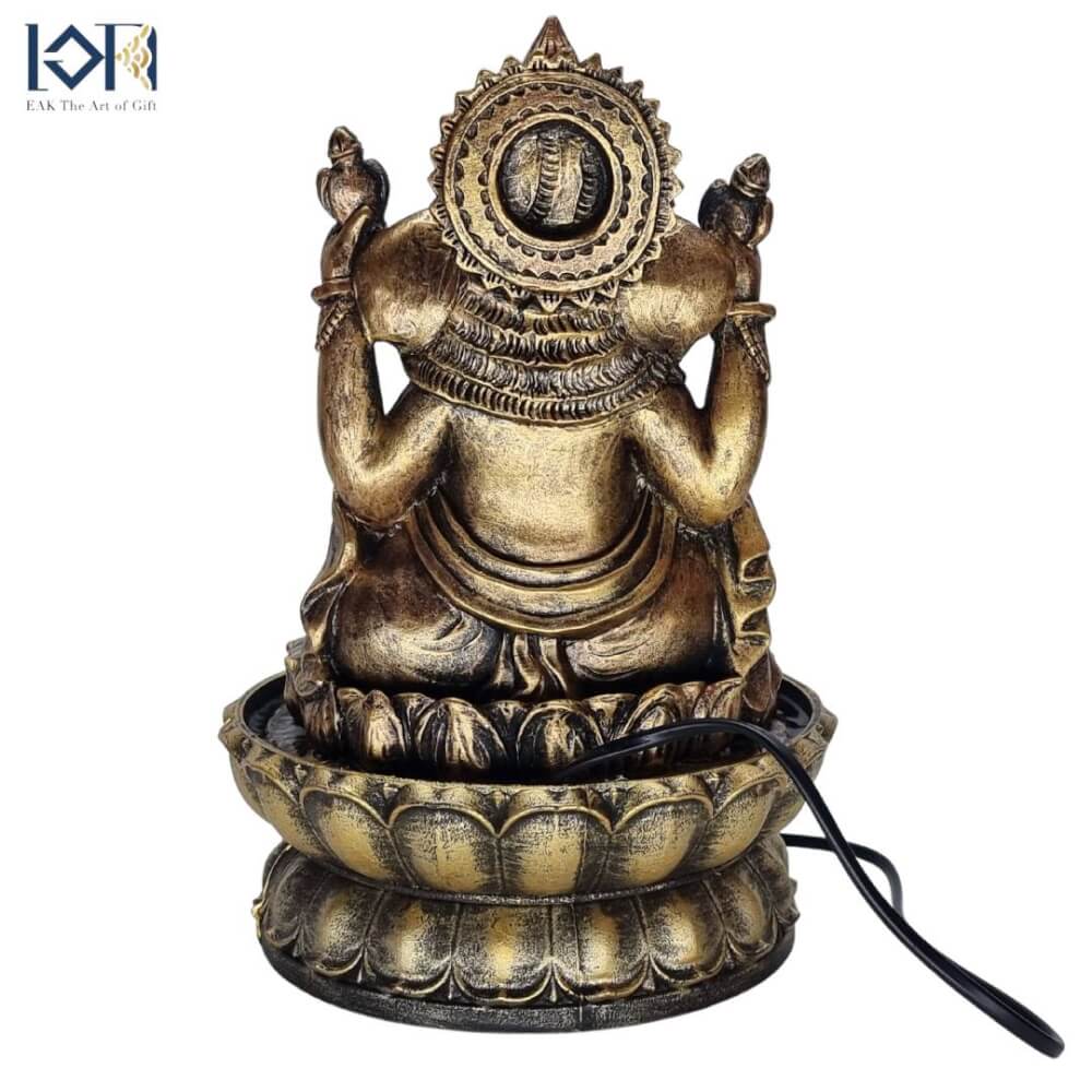น้ำพุตั้งโต๊ะเสริมฮวงจุ้ย EAKGIFT รุ่น2562 น้ำพุพระพิฆเนศเทพความสำเร็จ