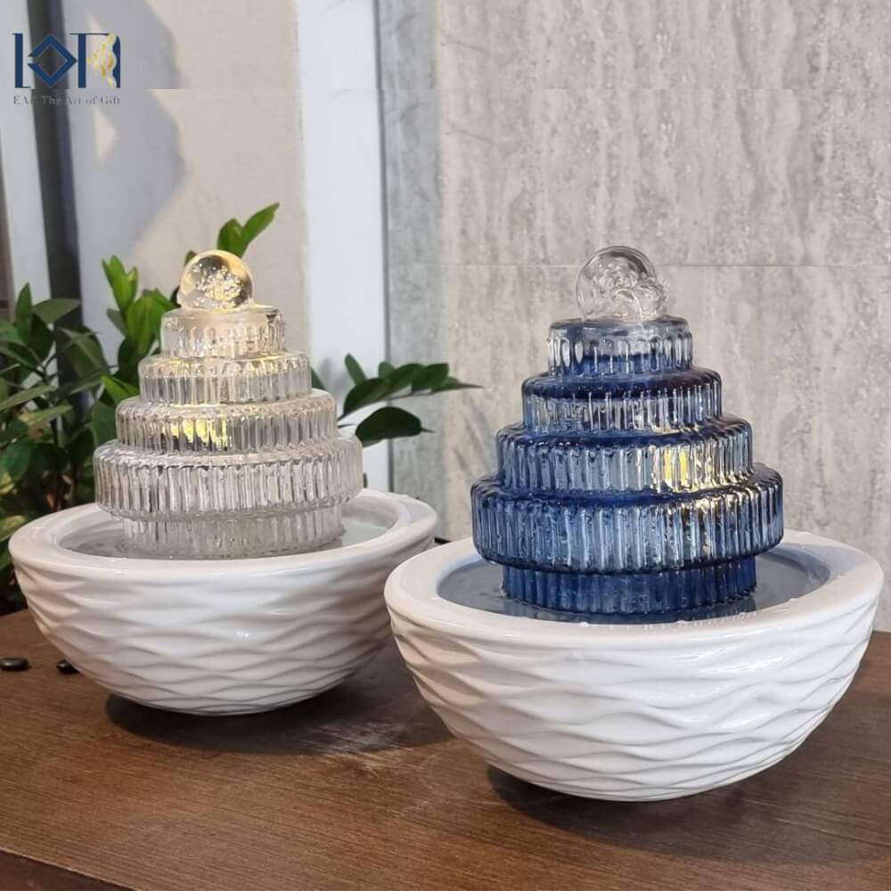 น้ำพุตั้งโต๊ะเสริมฮวงจุ้ย EAKGIFT รุ่น99102B สไตล์โมเดิร์นทันสมัยสวยหรู