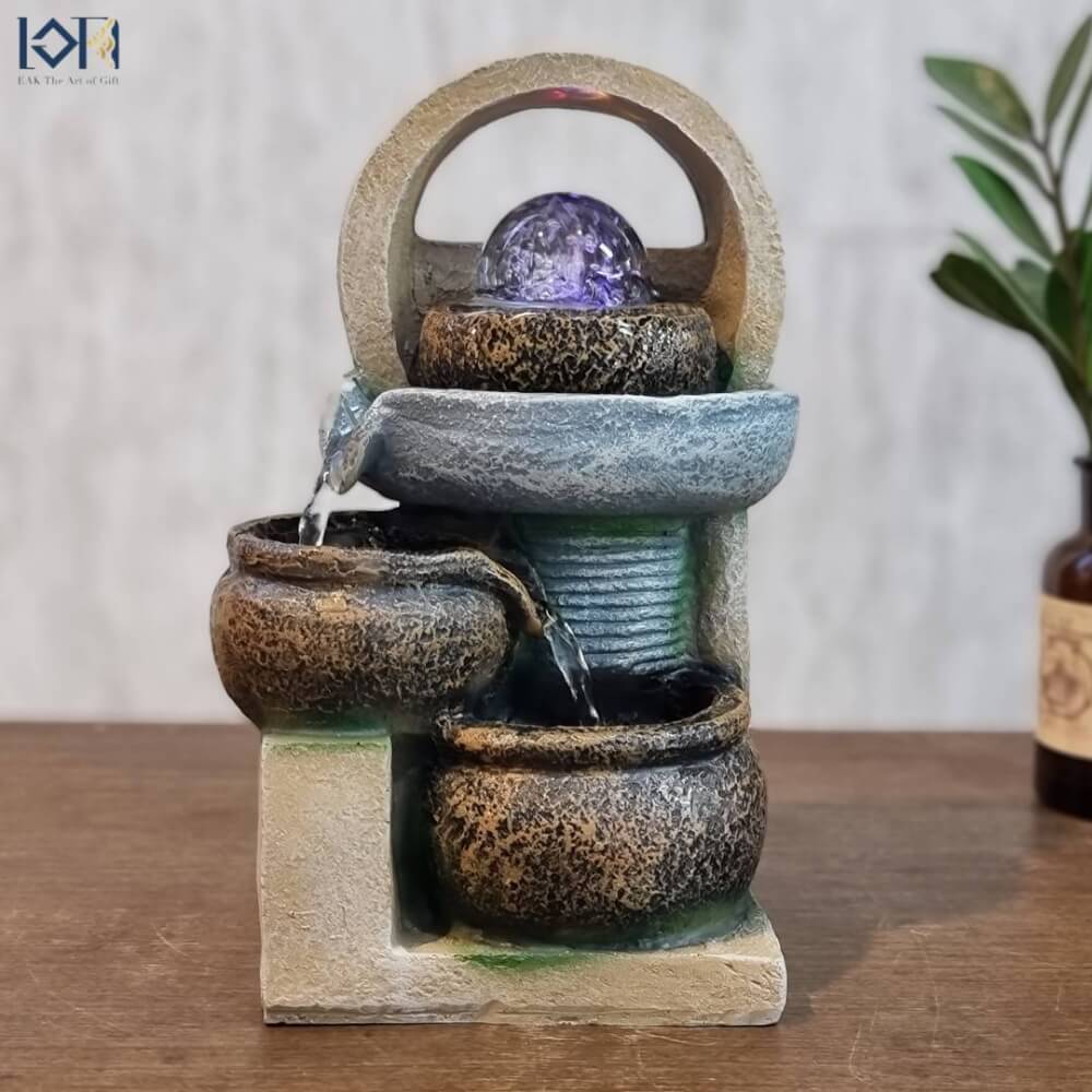 น้ำพุตั้งโต๊ะเสริมฮวงจุ้ย EAKGIFT รุ่น 9824 อ่างน้ำพุตกแต่งบ้าน_6