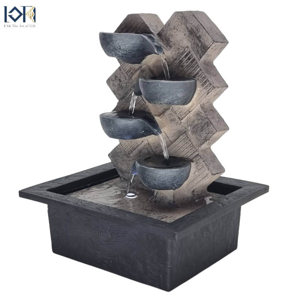 น้ำล้นตั้งโต๊ะเสริมฮวงจุ้ย EAKGIFT รุ่น200259 สไตล์คลาสสิกตกแต่งบ้าน