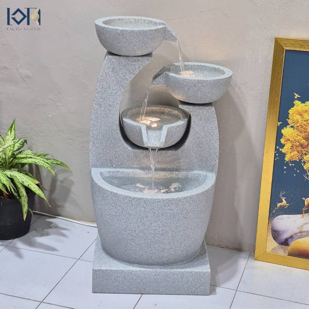 น้ำพุตั้งพื้นแต่งบ้าน EAKGIFT รุ่นGRANILITE MZ16275JA ขนาดใหญ่วางหน้าบ้านจัดสวน