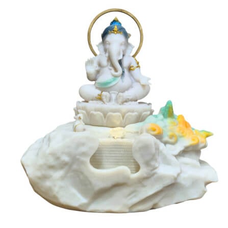น้ำล้นตั้งโต๊ะ EAKGIFT รุ่นPM002W สไตล์โมเดิร์น น้ำพุพระพิฆเนศเสริมฮวงจุ้ย_0