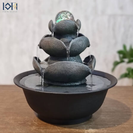 น้ำพุตั้งโต๊ะเสริมฮวงจุ้ย EAKGIFT รุ่น1166037 สไตล์คลาสสิก วัสดุไฟเบอร์เรซิ่น_1