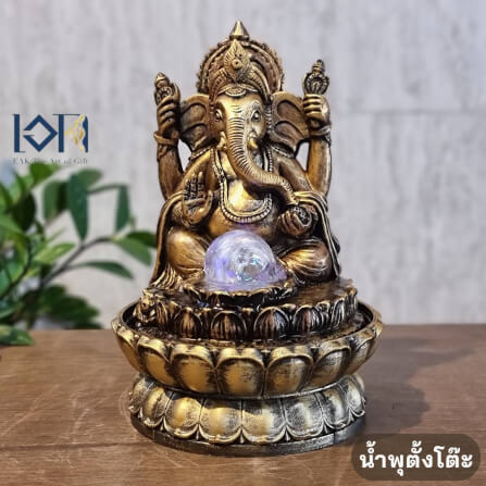 น้ำพุตั้งโต๊ะเสริมฮวงจุ้ย EAKGIFT รุ่น2562 น้ำพุพระพิฆเนศเทพความสำเร็จ_1