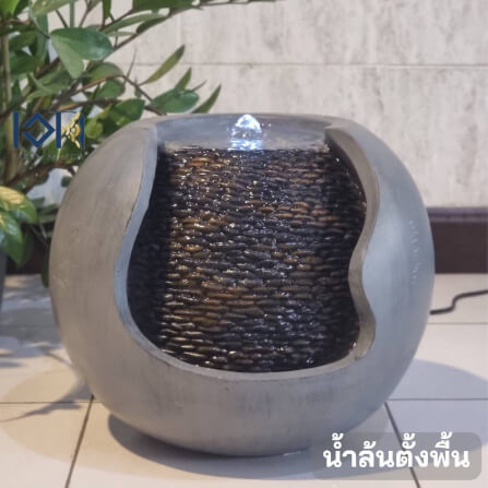 น้ำพุตั้งพื้น EAKGIFT รุ่น2427 ขนาดกลาง อ่างน้ำพุน้ำล้นสไตล์โมเดิร์น_1