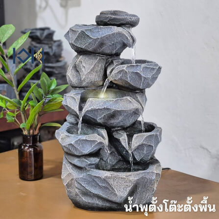 น้ำพุตั้งพื้น EAKGIFT รุ่น1220809L ขนาดกลาง สไตล์ธรรมชาติเสริมฮวงจุ้ย_1