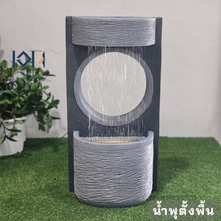 น้ำพุตั้งพื้นเสริมฮวงจุ้ย EAKGIFT รุ่นMZ15027GA สไตล์โมเดิร์น_1