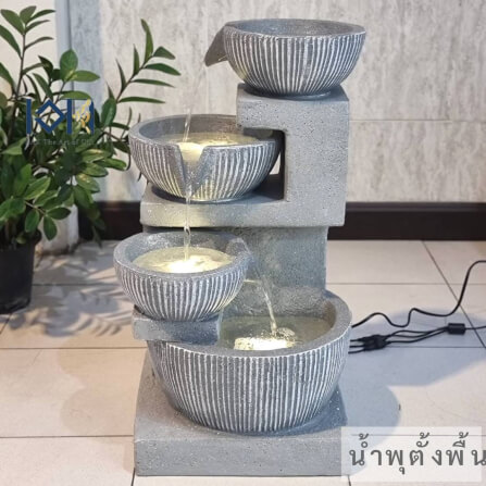 น้ำพุตั้งพื้นเสริมฮวงจุ้ย EAKGIFT รุ่น2020127 สไตล์ทันสมัย วัสดุไฟเบอร์เรซิ่นทนทาน_1