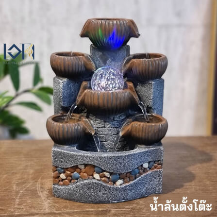 น้ำพุตั้งโต๊ะเสริมฮวงจุ้ย EAKGIFT รุ่น9828 น้ำพุน้ำล้นตั้งโต๊ะทำงานตกแต่งบ้าน_1