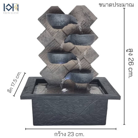 น้ำล้นตั้งโต๊ะเสริมฮวงจุ้ย EAKGIFT รุ่น200259 สไตล์คลาสสิกตกแต่งบ้าน_2