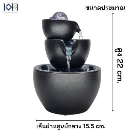 น้ำพุตั้งโต๊ะเสริมฮวงจุ้ย EAKGIFT รุ่น2108-1 สไตล์โมเดิร์นวัสดุเซรามิกงานสวยหรู_2