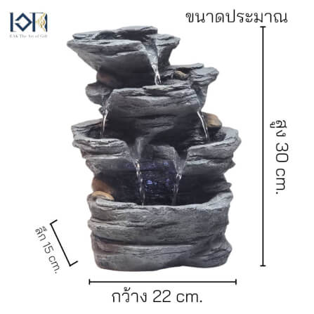 น้ำล้นตั้งโต๊ะเสริมฮวงจุ้ย EAKGIFT รุ่น21021 น้ำพุตกแต่งบ้าน_2