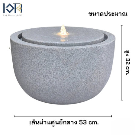 น้ำพุล้นตั้งพื้น EAKGIFT รุ่นGRANILITE MZ16168JA ทันสมัยเสริมฮวงจุ้ย_2