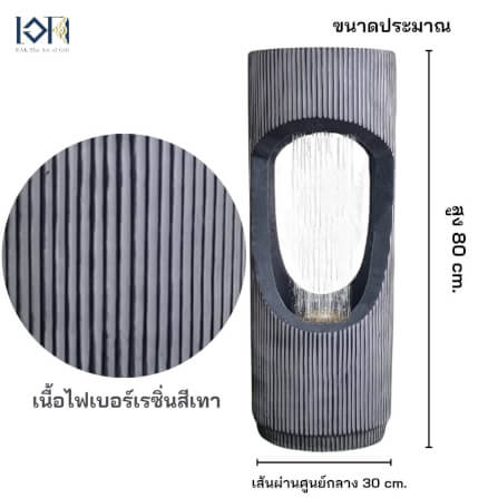 น้ำพุตั้งพื้น EAKGIFT รุ่นMZ16088GA สไตล์คลาสสิกตกแต่งบ้านเสริมฮวงจุ้ย_2