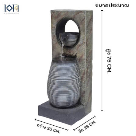 น้ำพุตั้งพื้นเสริมฮวงจุ้ย EAKGIFT รุ่น23015 สไตล์คลาสสิก_2